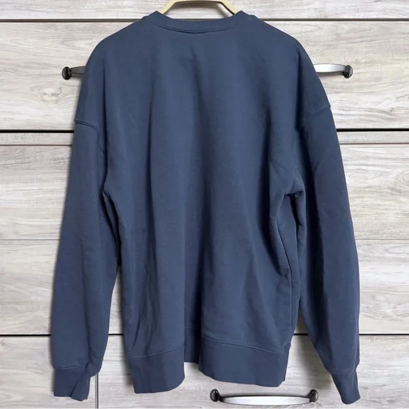 Wild Fable Montauk Embroidered Graphic Oversized Crewneck Sweatshirt Blue Small - Picture 2 of 8